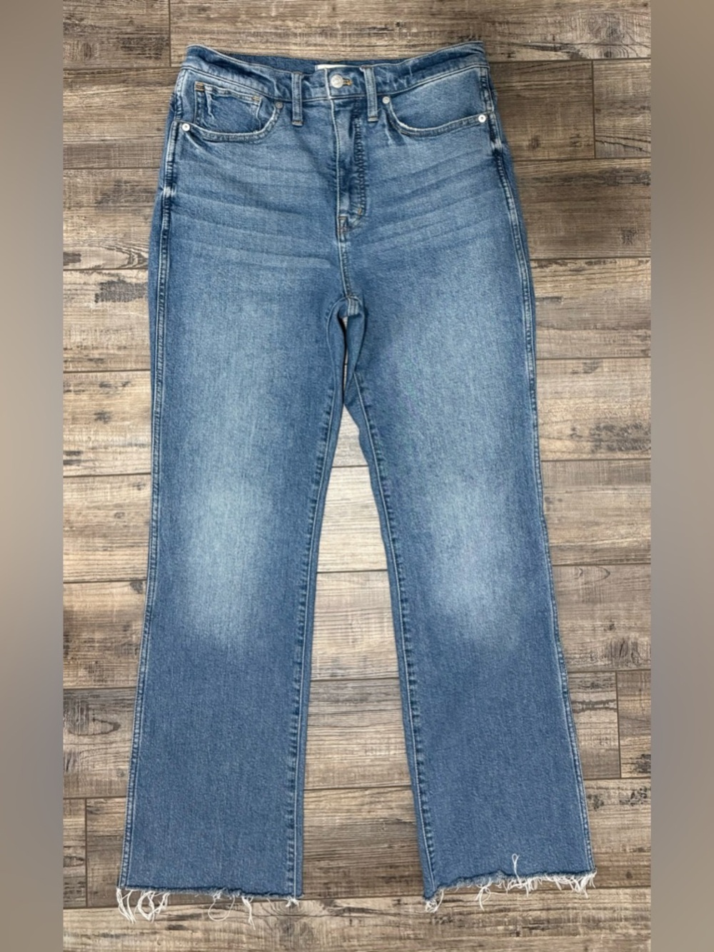 Madewell Women's Boot Cut Jeans Blue Wash 28 Tall